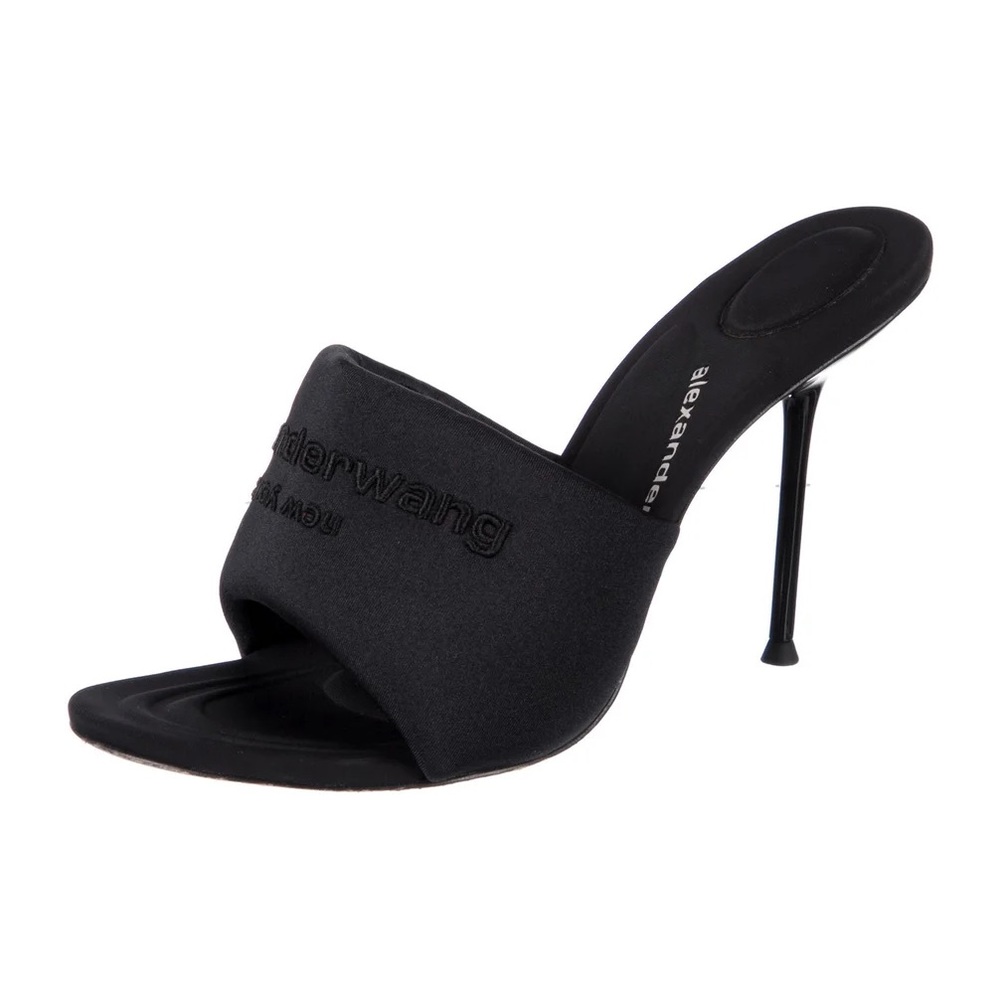 Alexander Wang Black Lycra Sienna Mule